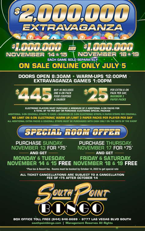 south point casino bingo gala.